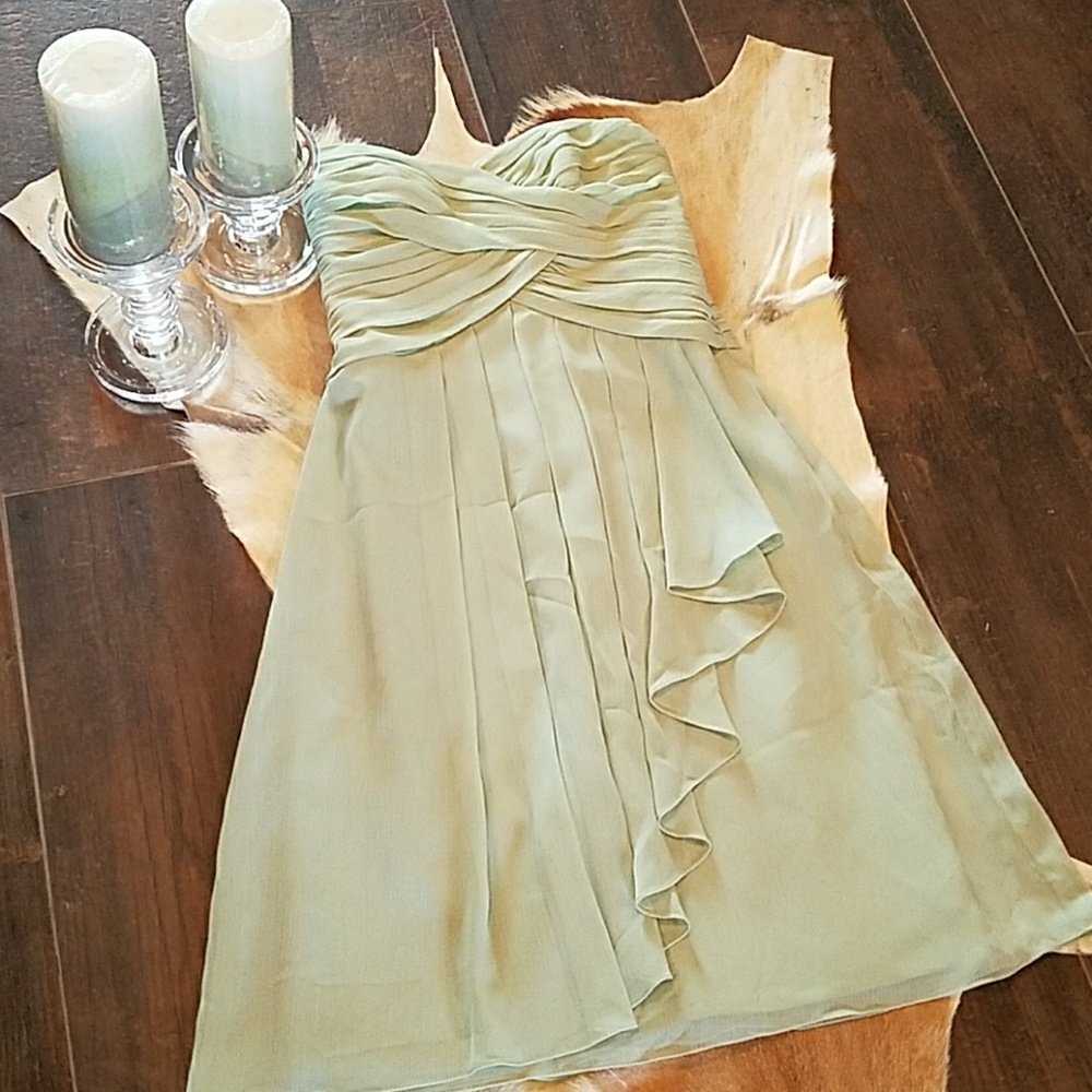 David's Bridal Strapless Dress